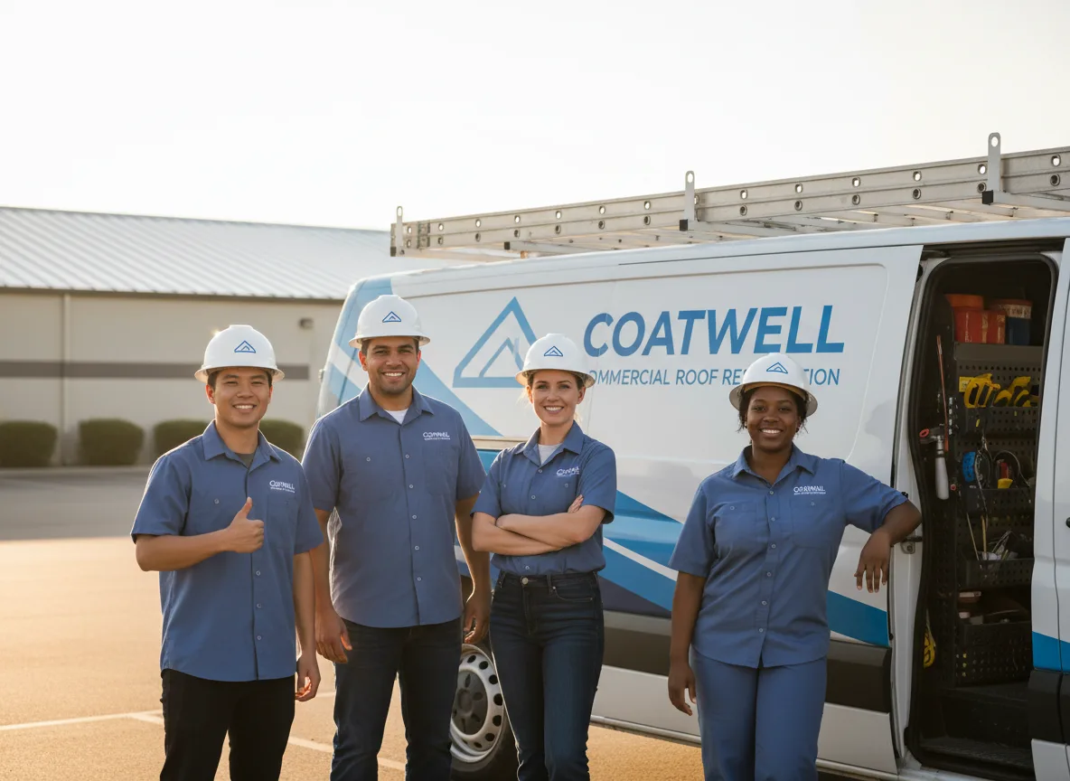 Commercial roof coating company in Reynolds, IL